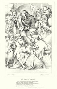 Cordelias død (gravering) av J. Franklin