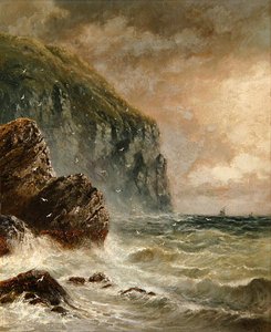 Havlandskap med Cliff av J. H. Blunt