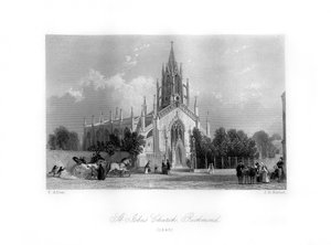 St Johns Church, Richmond, 1840.
