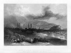 Ruinene av Soli, eller Pompeiopolis, Tyrkia, 1841.