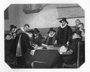 Dannelse av det nederlandske østindiske kompani, 1602, c1870.