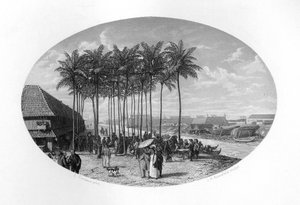 Stiftelsen av Batavia, Java, Nederlandsk Øst-India, 1619, c1870.