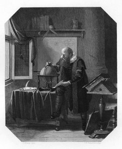 Petrus Plancius , nederlandsk astronom, kartograf og prest, c1870