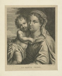 Maria setter snill The Blessed Virgin (tittel på objekt) av J. Haagen