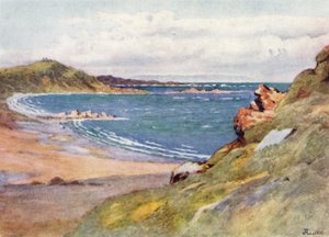 St Lunaire, med Cap Frehel i det fjerne (farge litho)