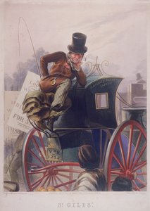 Hansom drosjesjåfør, London, 1854