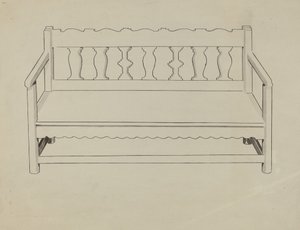 Kirkebenk av J. Henry Marley