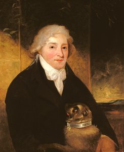 Venanzio Rauzzini med sin hund Turk, ca. 1795 av J. Hutchison