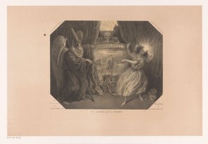 Allegorisk fremstilling av tid Tydspiegel Fantasy No. 2 (serietittel på objekt) av J. J. Hoffmeister