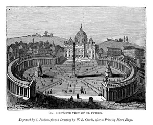 Fugleperspektiv av St Peters, 1843