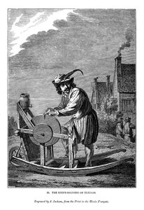 Knivsliperen i Teniers, c1630-1690, 1843 av J. Jackson