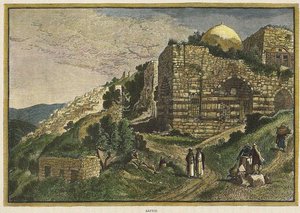 Safed. Fra: Pittoreske Palestina, Sinai og Egypt av J. Johnstone