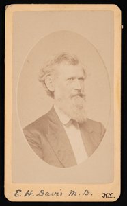 Portrett av Edwin Hamilton Davis 1811-1888, før 1888. av J Kraft
