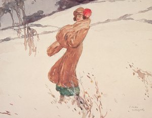 In The Snow (wc på papir) av J. MacWilson