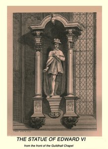 Statuen av Edward VI, 1886 av J Mills