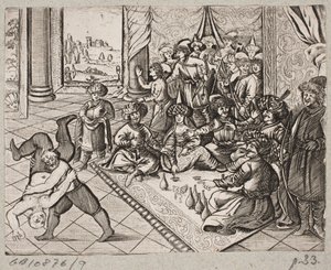 Illustrasjon til Adam Olearius, "Persisk Rosenthal av en genial poet Schich Saadi […]", Schleswig 1660