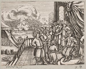 Illustrasjon til Adam Olearius, "Persisk Rosenthal av en genial poet Schich Saadi […]", Schleswig 1660
