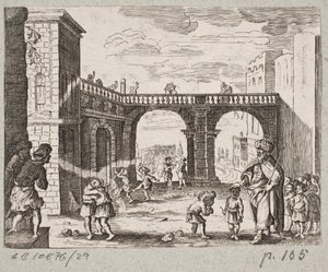 Illustrasjon til Adam Olearius, "Persisk Rosenthal av en genial poet Schich Saadi […]", Schleswig 1660 av J. Muller