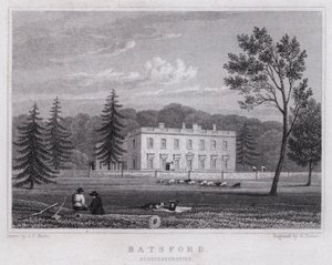 Batsford, Gloucestershire (gravering) av John Preston Neale