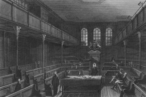 Interiør av Underhuset (gravering) av John Preston Neale