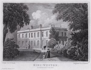 King-Weston, Somersetshire (gravering) av John Preston Neale