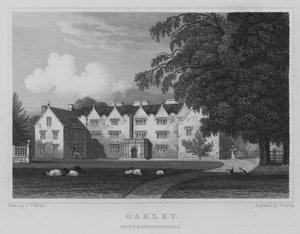 Oakley, Northamptonshire (gravering) av John Preston Neale