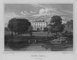 Rode Hall, Cheshire (gravering) av John Preston Neale