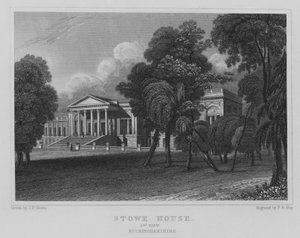 Stowe House, 2nd View, Buckinghamshire (gravering)