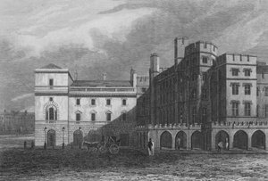 Houses of Lords and Commons (gravering) av John Preston Neale
