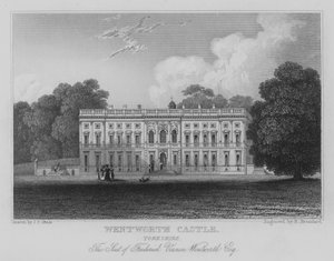 Wentworth Castle, Yorkshire, The Seat of Frederick Vernon Wentworth, Esquire (gravering) av John Preston Neale