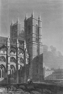 Westminster Abbey, Western Tower (gravering)