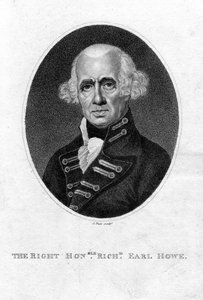 Richard Howe 1726-1799, 1. jarl Howe, engelsk admiral, 1800-tallet.
