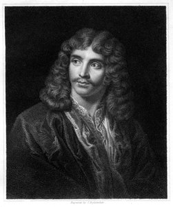 Moliere , fransk teaterforfatter, regissør og skuespiller, 1833.