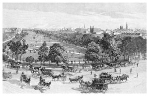 Hyde Park, Sydney, New South Wales, Australia, 1886.