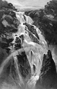 Barron Falls nær Cairns, Queensland, Australia, 1886.
