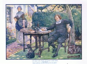 My maid (My Prue), med lykke sendt, fra English Literature pub.av T C & EC Jack, ca. 1920