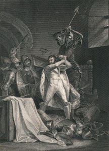Richard II.s død, 1400, midten av 1800-tallet. av J. Rogers