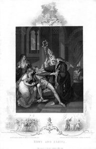 Edwy og Elgiva, 1800-tallet av J. Rogers