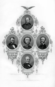 Union Civil War Admirals Winslow, Goldsborough, Du Pont, Dahlgren og Stringham, 1862-1867. av J. Rogers