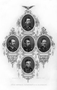 Fagforeningsgeneraler fra Department of the Mississippi, amerikansk borgerkrig, 1862-1867.