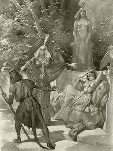 Tryllefløyten, akt II scene vii (gravyr)