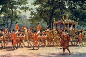 Kroningstreneren, kroningsprosesjonen til kong Edward VII av J. Williamson