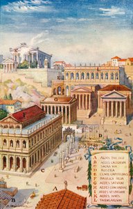 Romerriket - Forum Romanum (trykk)