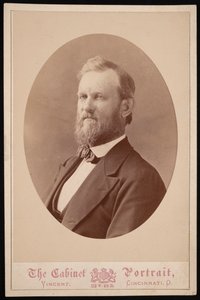 Portrett av J.H. White, mellom 1874 og 1881. av J and W Vincent