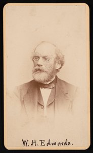 Portrett av William Henry Edwards 1822-1909, ca 1870-1880-tallet. av J and W Vincent
