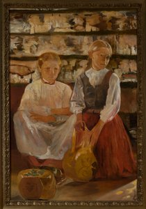 To jenter med en krukke av Jacek Malczewski