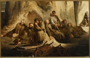 Søndag i gruven (Hvile i gruven) av Jacek Malczewski