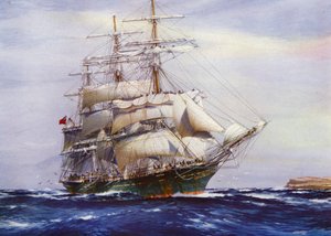 Clipper Ships: Aristides (farge litho)