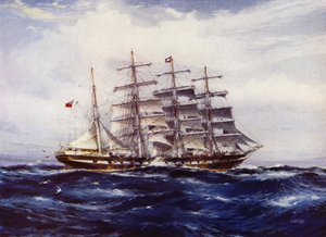 Clipper-skip: Medway (litho-farge)
