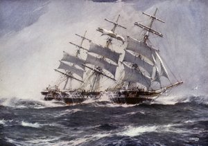 Clipper Ships: Sobraon (farge litho)